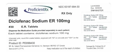 63187-994 Diclofenac Valeant Spl-1 (Diclofenac Label)